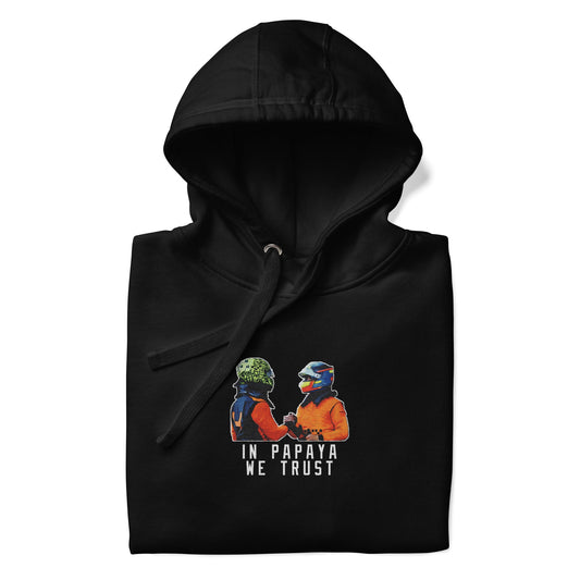 In Papaya We Trust Hoodie - Box Box Merch