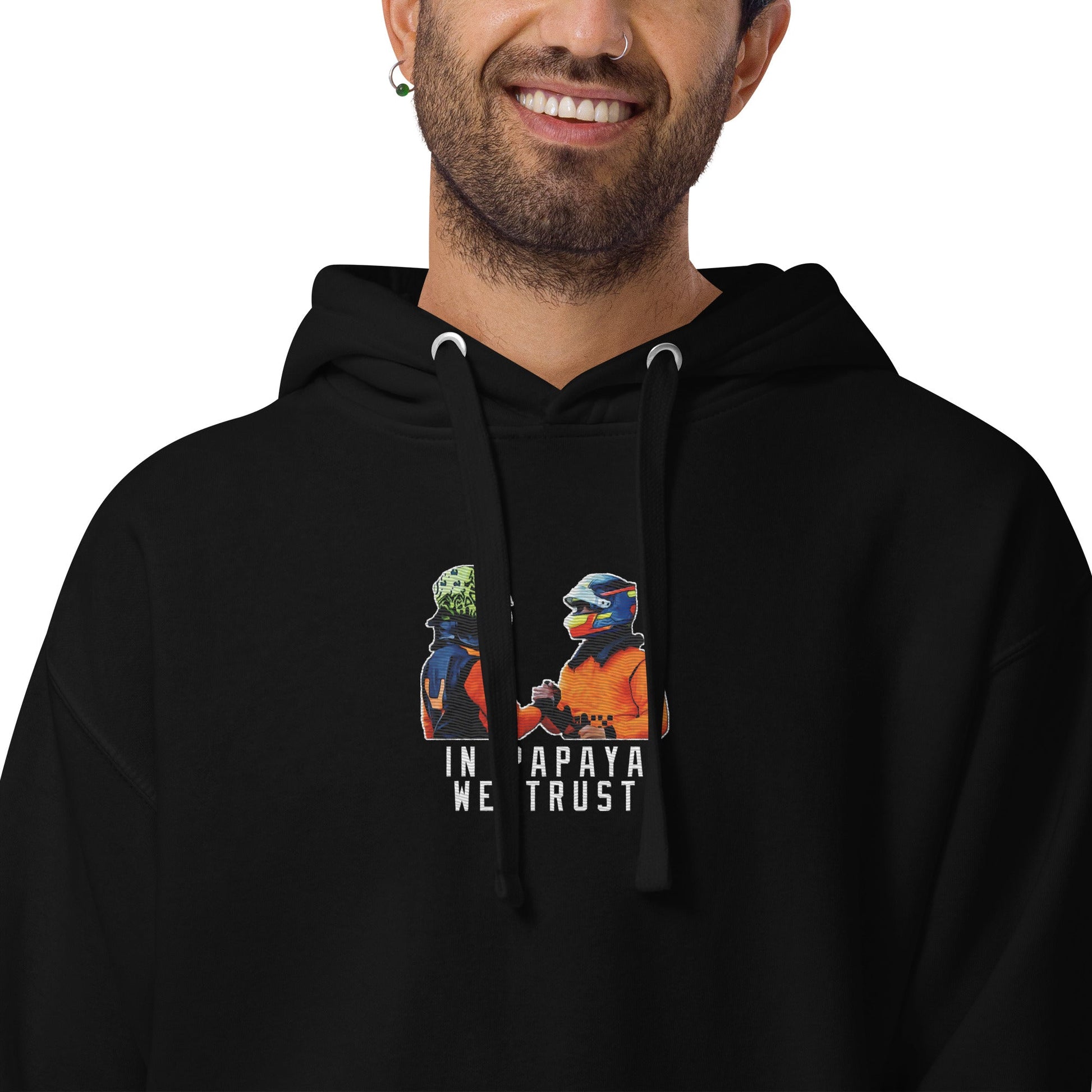 In Papaya We Trust Hoodie - Box Box Merch