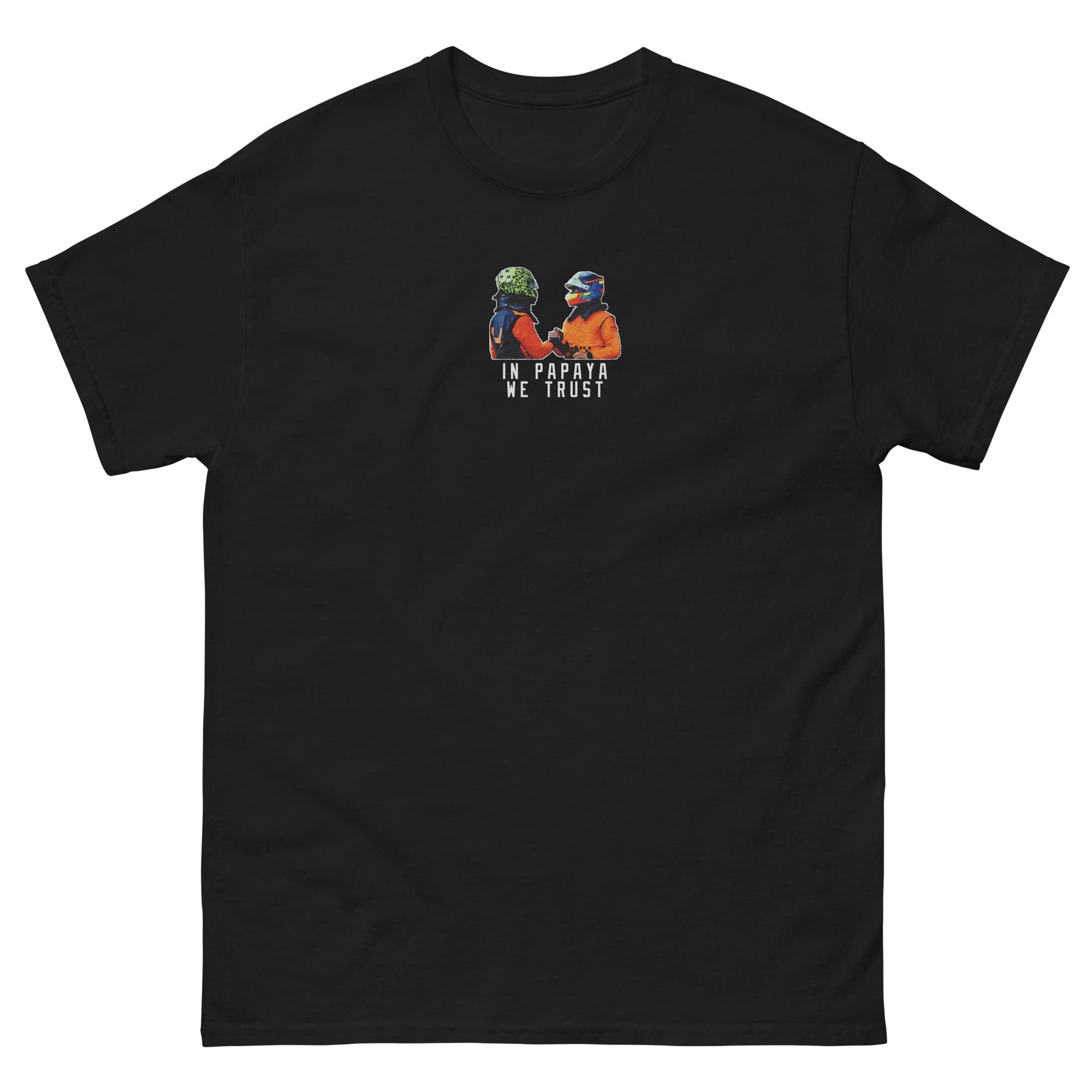 In Papaya We Trust T-shirt - Box Box Merch