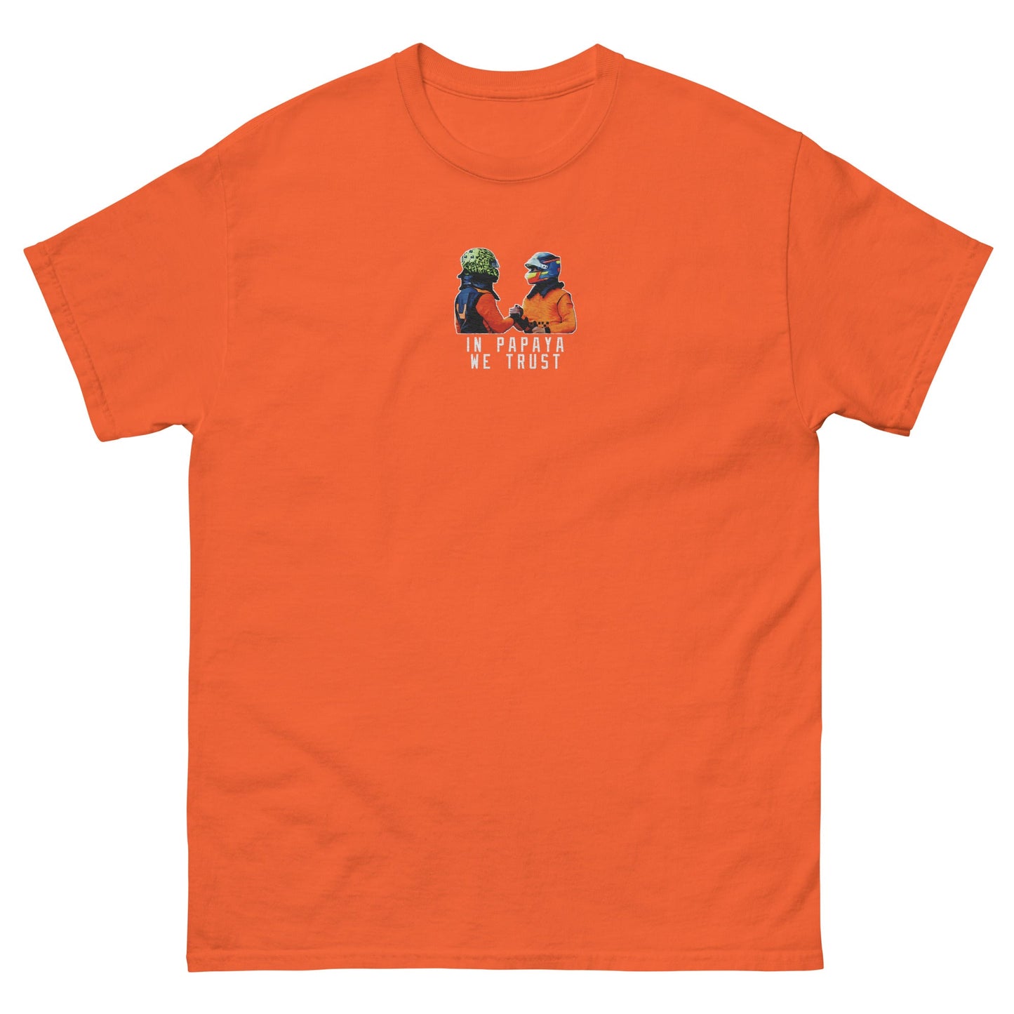 In Papaya We Trust T-shirt - Box Box Merch